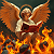 Poetry: In the crucible of flame, where embers whisper secrets old, Sits the seraph, winged in white,...
