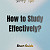 Post: Short Guide - How to Study Effectively? A remarkably effective method that could help you...