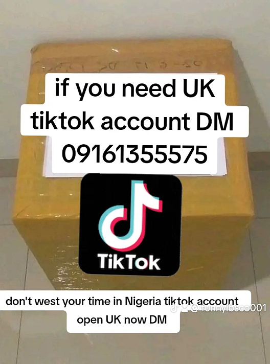 If you need UK tiktok account DM me #news